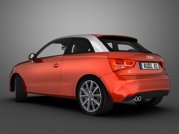 audi car 3d model - Audi A1 (2011) by Swan3DStudios